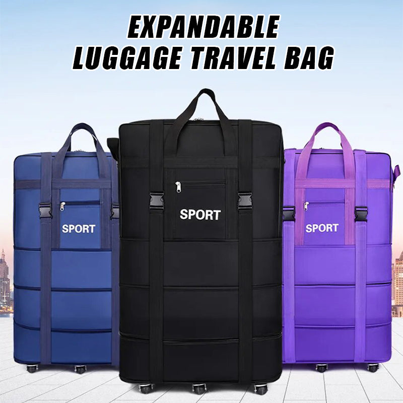Expandable Foldable Large Capacity Luggage Travel Duffel Bag With Spin