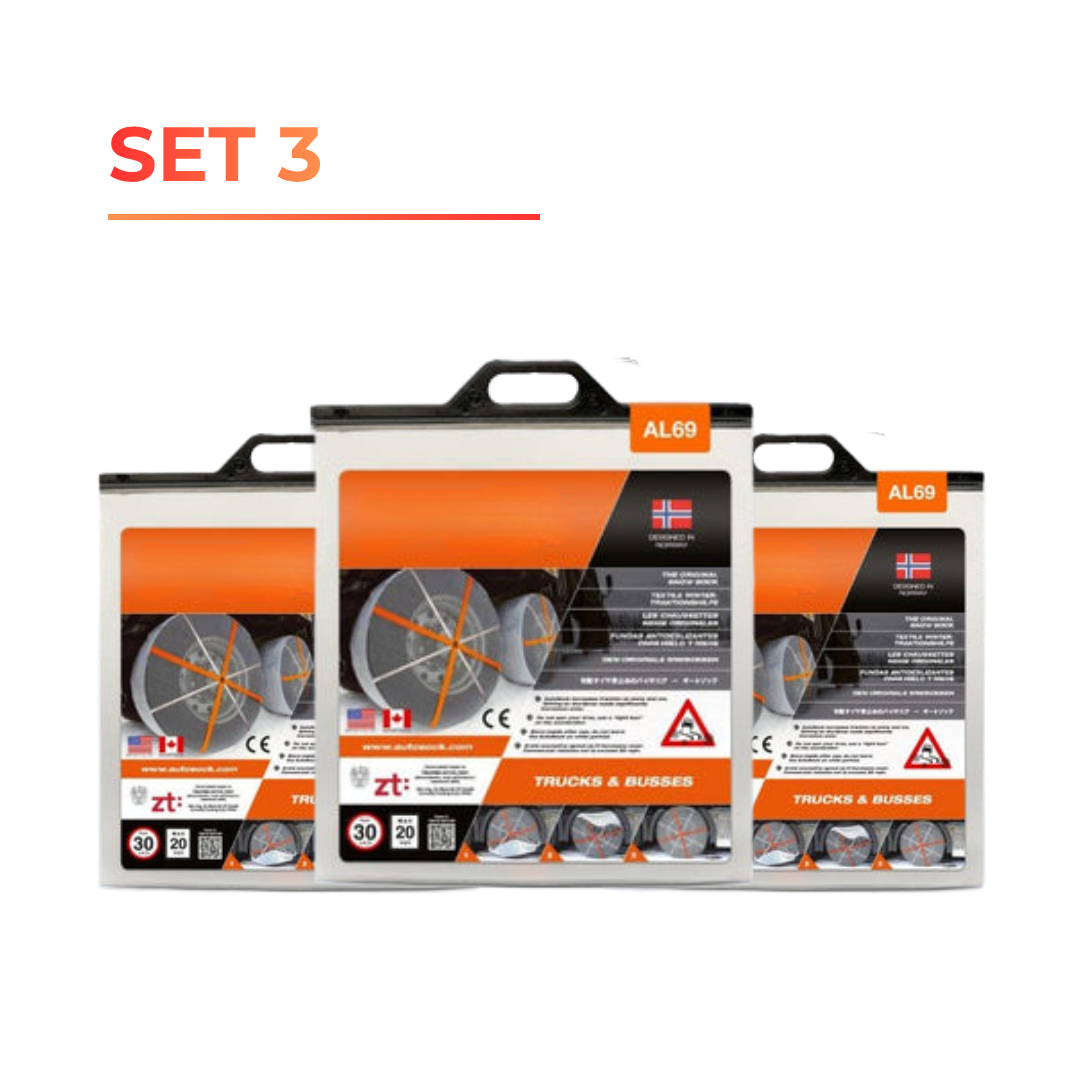 ISSE Snow Grip Tire Socks – Emergency Winter Traction for Snow & Ice