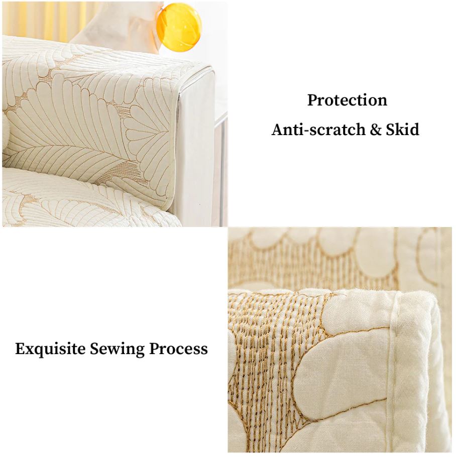 Leaf Sofa Mat Furniture Anti-scratch & Skid Protection Couch Cover