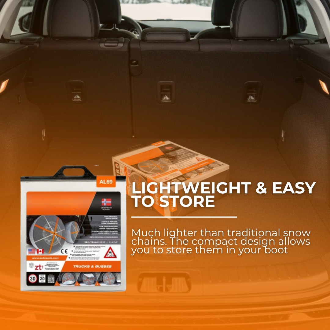 ISSE Snow Grip Tire Socks – Emergency Winter Traction for Snow & Ice