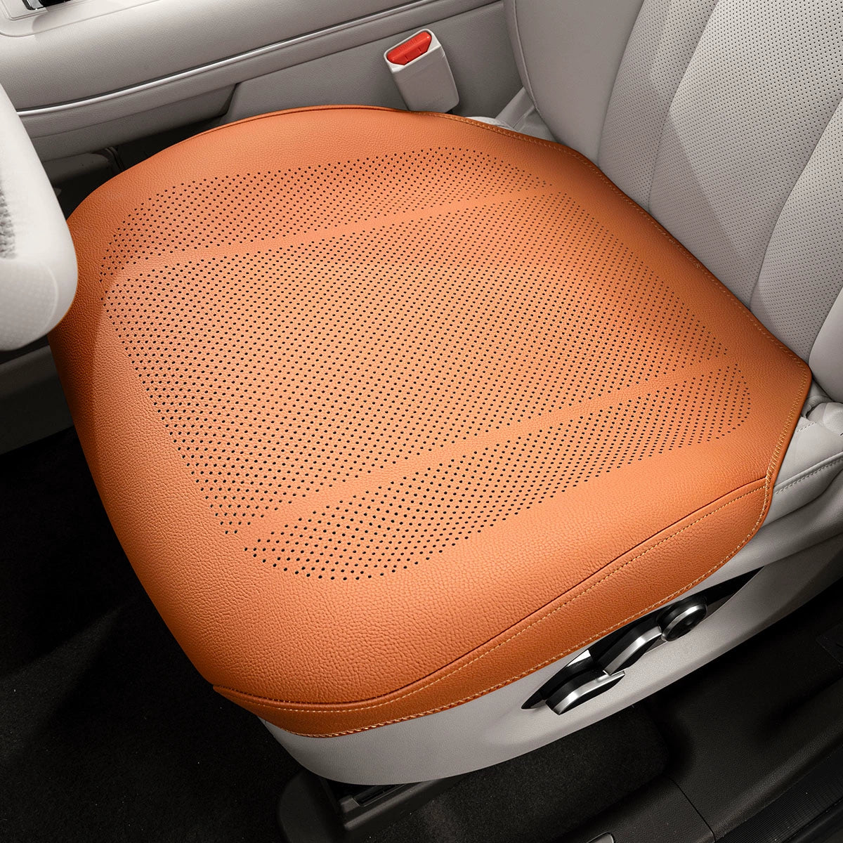 Tesla Four Seasons Leather Seat Cushion Cover | Full Surround, Protective & Breathable