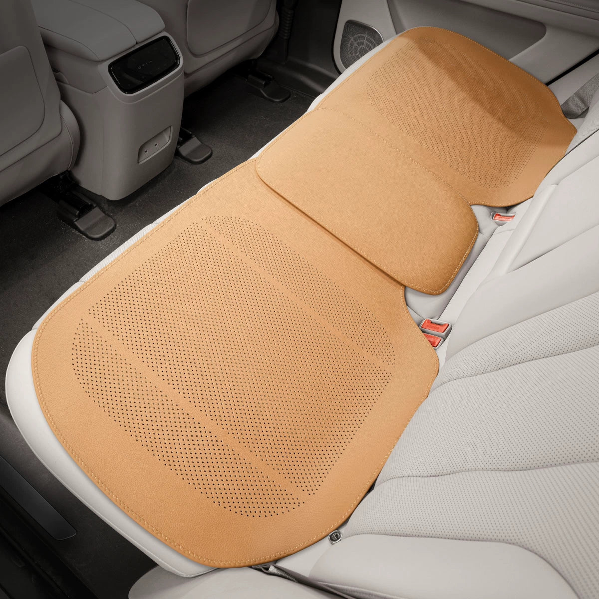 Tesla Four Seasons Leather Seat Cushion Cover | Full Surround, Protective & Breathable