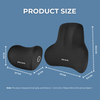 Ergonomic Memory Foam Car Seat Cushion - Neck & Lumbar Support