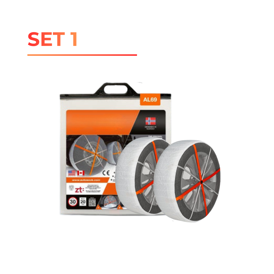 ISSE Snow Grip Tire Socks – Emergency Winter Traction for Snow & Ice