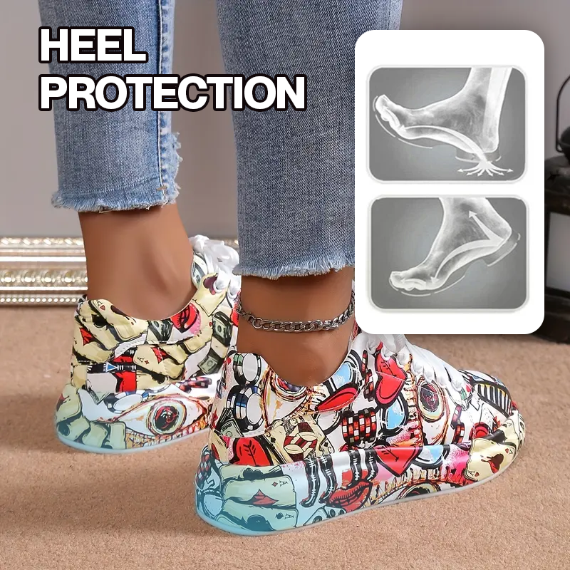 Women's Orthopedic Non-Slip Graffiti Sneakers