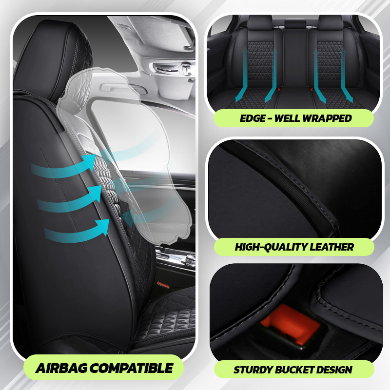 Aplex luxury Breathable Leather Car Seat Cover for Cars, SUV