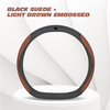 Zedd Breathable Anti Slip Leather Car Steering Wheel Cover Universal Fit