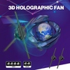 3D Ultra HD LED Hologram Fan with Remote and Bluetooth Connection