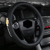 Breathable Anti Slip Leather Car Steering Wheel Cover Universal Fit with Printed Car Logo