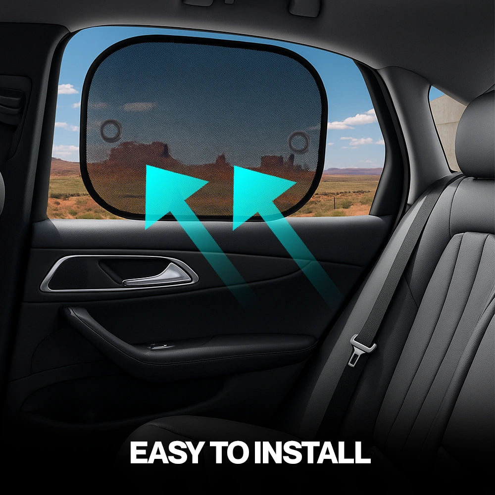 Universal Fit Car Window UV Protection Sunshade Set