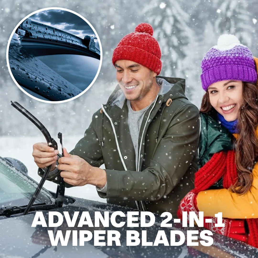 Water-Repellent Windshield Wiper Blades – 2-in-1 Clear View Technology