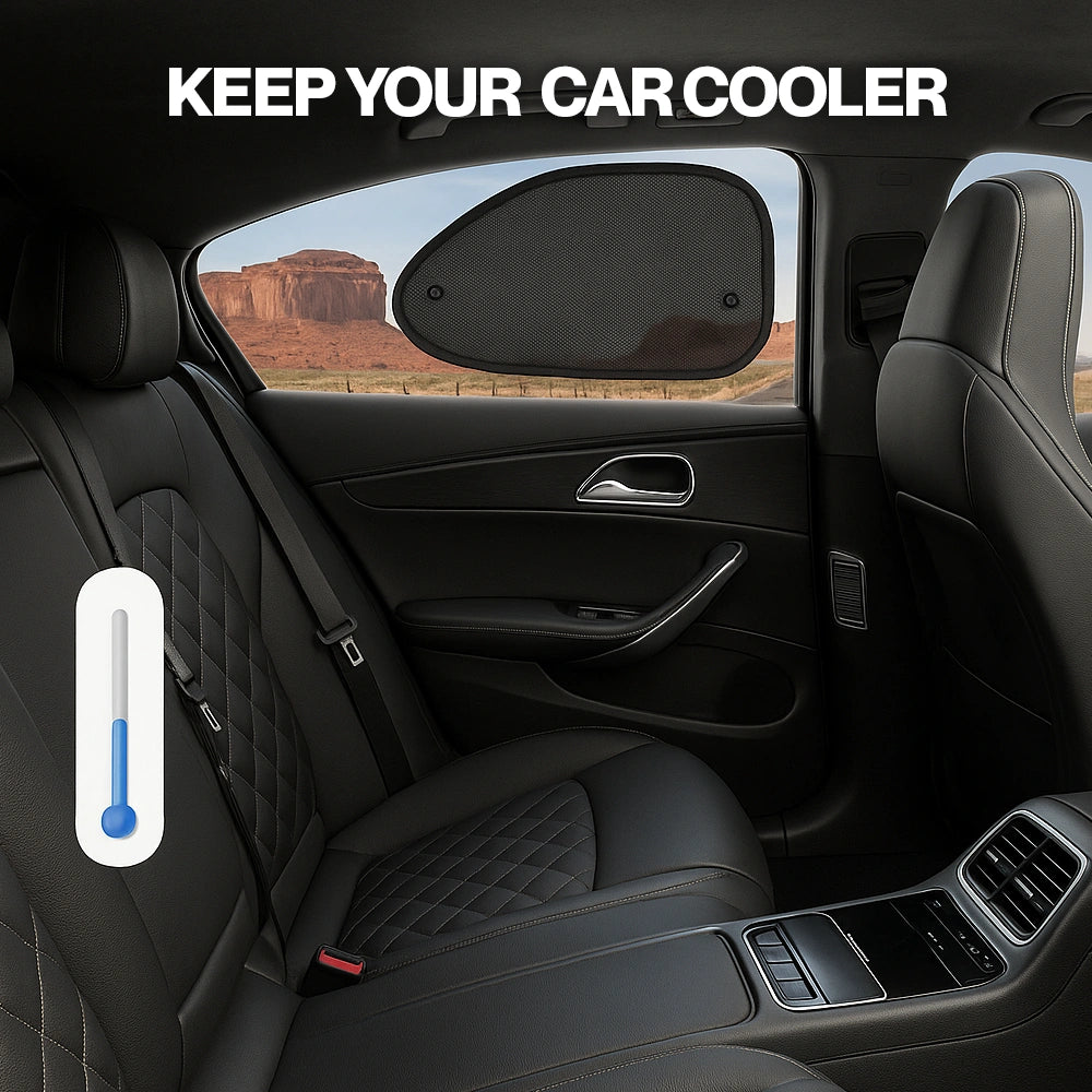 Universal Fit Car Window UV Protection Sunshade Set