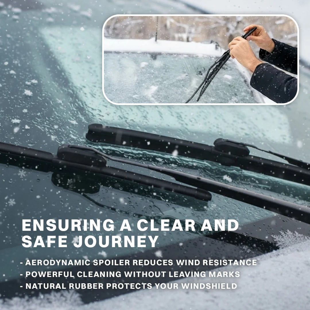 Water-Repellent Windshield Wiper Blades – 2-in-1 Clear View Technology