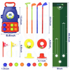 Indoor Outdoor 2-in-1 Kids Toddler Golf 08 Balls & 01 Mat Set for  for Boys Girls Ages 2 3 4 5+