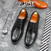 Men Business Formal Lace-Up Oxford Brogue Shoes