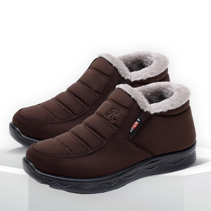 2023 Ergonomic Shoes Winter Non-slip Waterproof Snow Plush Ankle Boots