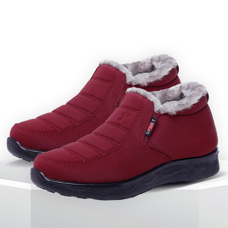 2023 Ergonomic Shoes Winter Non-slip Waterproof Snow Plush Ankle Boots