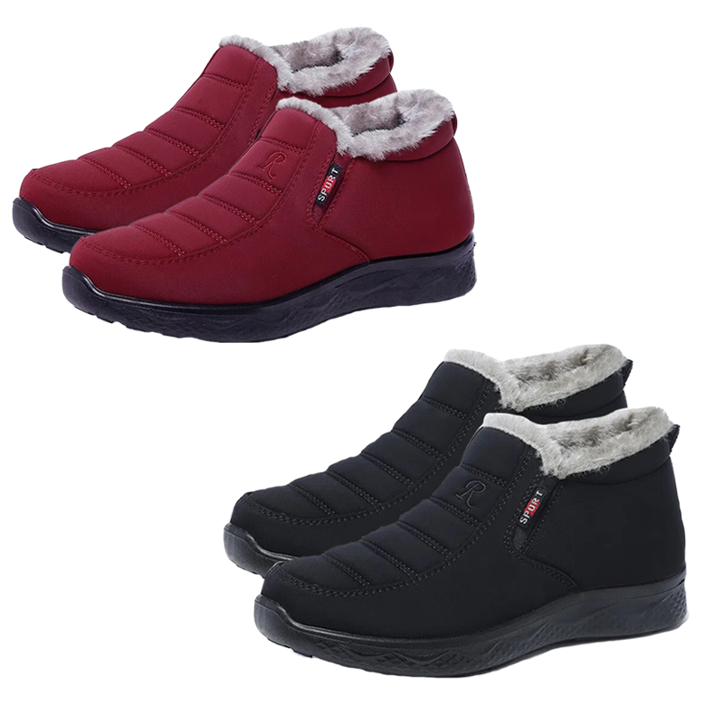 2023 Ergonomic Shoes Winter Non-slip Waterproof Snow Plush Ankle Boots