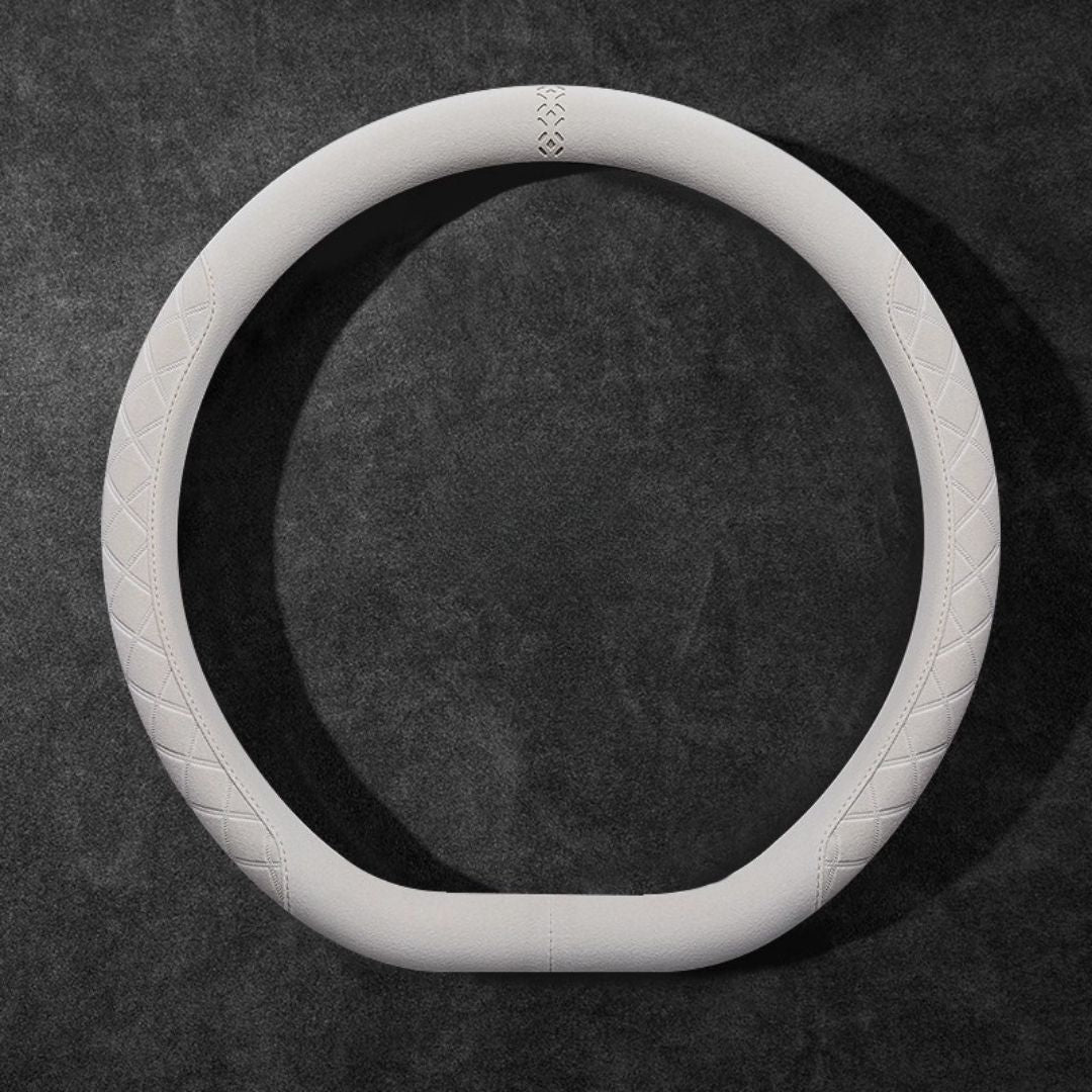 Rivo Suede Steering Wheel Cover – Non-Slip, Breathable, Sweat-Absorbing & 4-Season Universal Fit