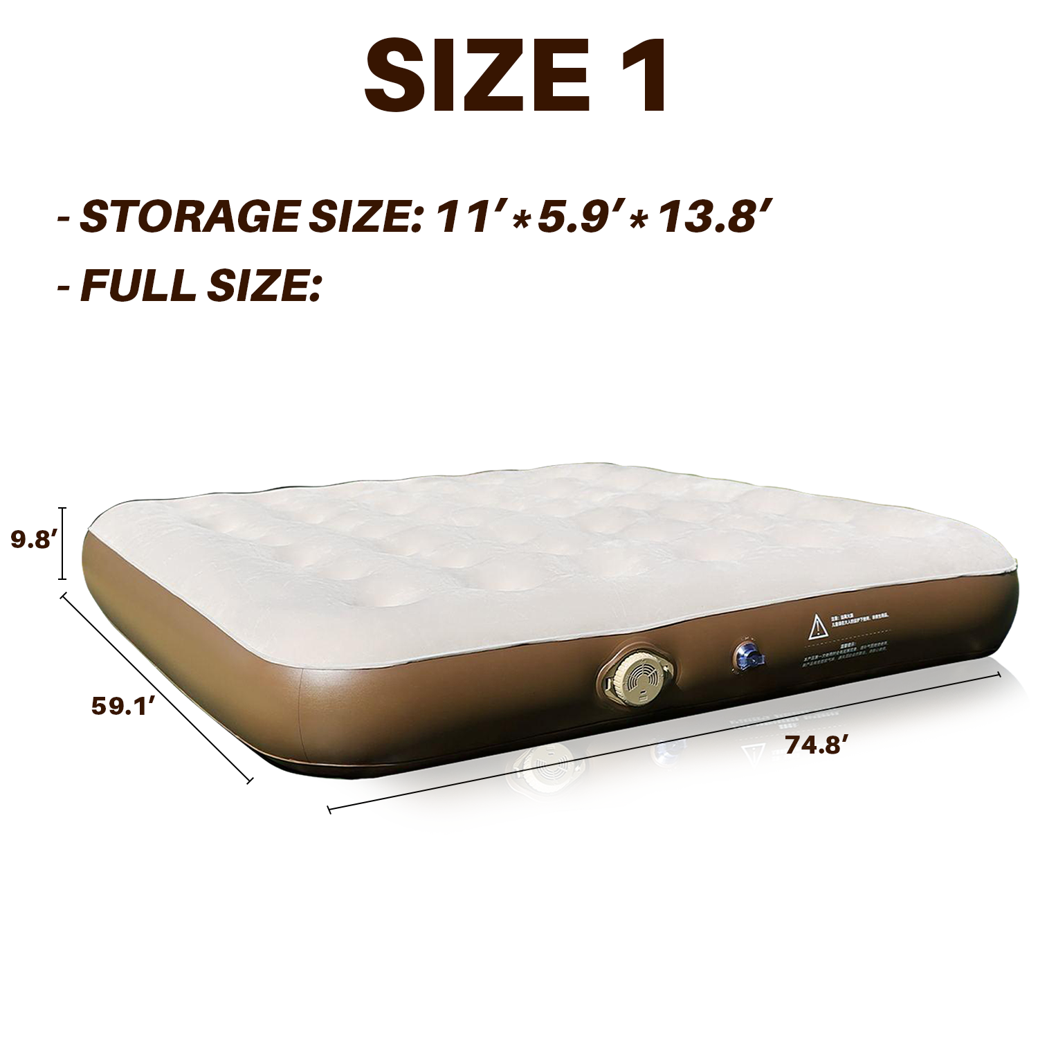 2-in-1 Air Cushion Bed: Self-Inflating Floor & Camping Cushion