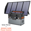 Portable Solar Charger Portable Power Station,Mobile Emergency Backup Power With Foldable Solar Panel Charger