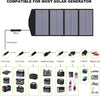 Portable Solar Charger Portable Power Station,Mobile Emergency Backup Power With Foldable Solar Panel Charger