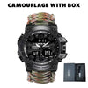 Men Military Sports Outdoor Survival Multi-functional Waterproof Watch