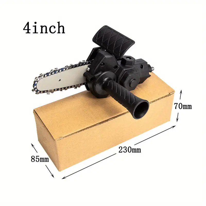 4" &  6" Mini Electric Drill Attachment Chainsaw  For Woodworking Gardening