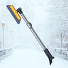 Telescopic Snow Brush & Detachable Ice Scraper with Ergonomic Foam for Cars, SUV