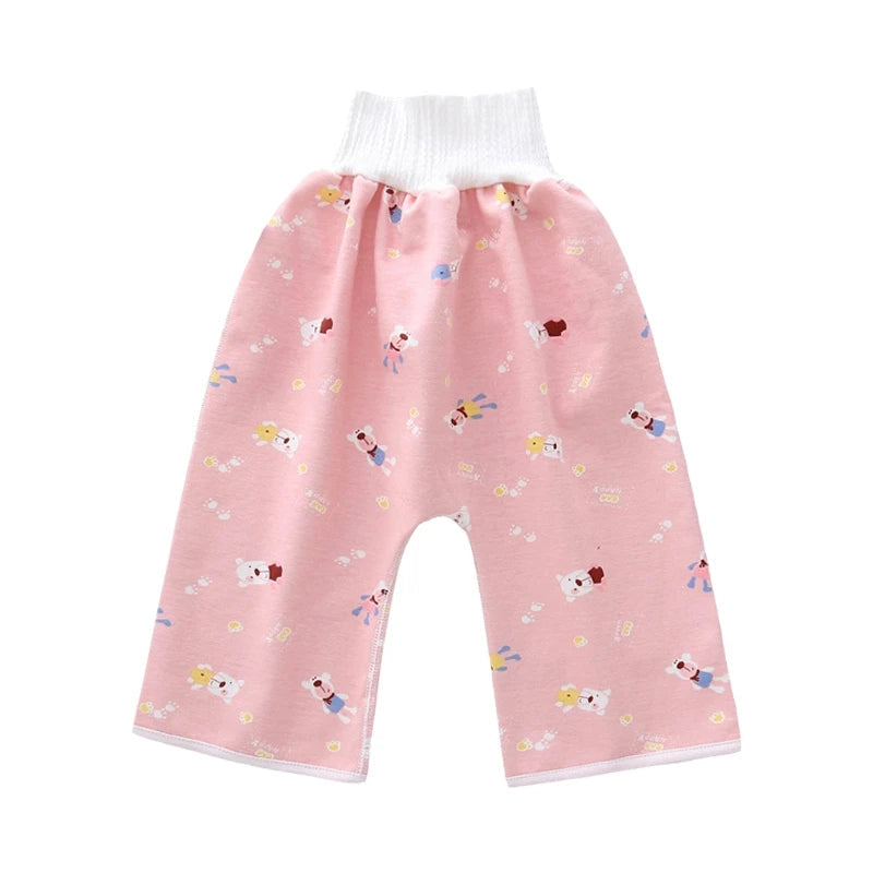 Unisex Leak-proof Super Absorbent High Waist Comfy Cloth Diaper Skirt & Pants for Infants Baby Kids