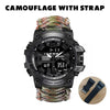 Men Military Sports Outdoor Survival Multi-functional Waterproof Watch