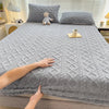 Thickened Plush Coral Velvet Fitted Sheet Breathable Soft Warm Deep Pocket Mattress Protector Cover