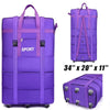 Expandable Foldable Large Capacity Luggage Travel Duffel Bag With Spinner Wheels