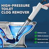 Universal Stainless Steel High-pressure Toilet Plunger Clog Remover with Visual Barometer for Bathroom Shower Sink