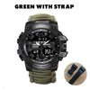 Men Military Sports Outdoor Survival Multi-functional Waterproof Watch