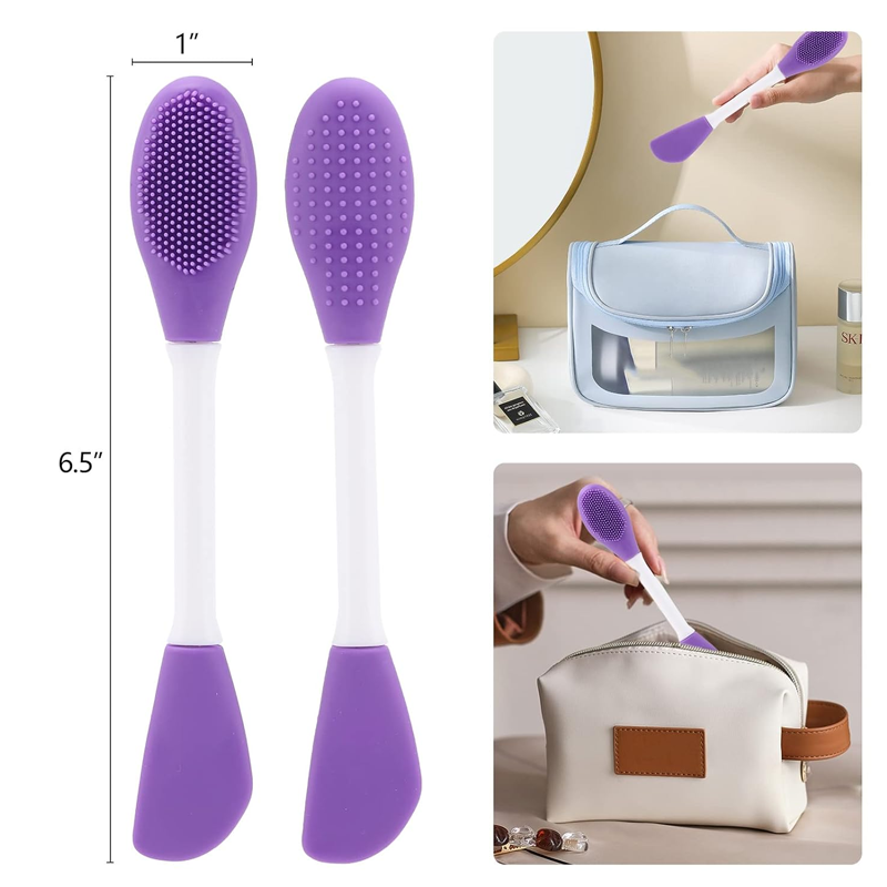 3 in 1 Silicone Facial Mask & Cleansing Brush for Deep Gentle Exfoliating