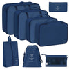 8 Pcs Set Waterproof Large Capacity Travel Luggage Packing Organizer Bags