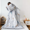 Multifunctional Winter Lazy Thickened Skin-friendly Brushed Quilt with Sleeves