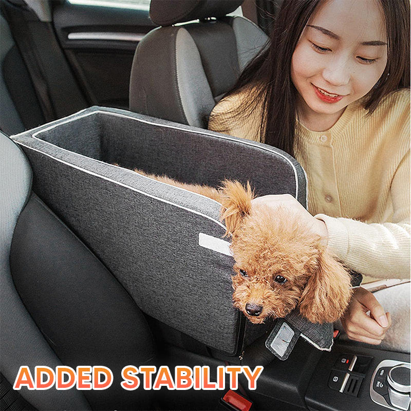 Portable Safety Car Central Console Pet Seat Bed for Small Dogs and Cats