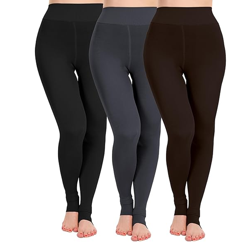 Women Warm Fleece Lined Leggings for Winter