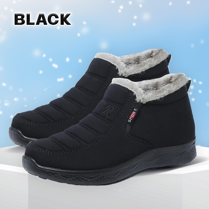 2023 Ergonomic Shoes Winter Non-slip Waterproof Snow Plush Ankle Boots