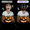 Bluetooth Rechargeable APP Control Motion Sensor LED Face Masks For Halloween