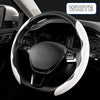 Nappa Leather Microfiber Anti-Slip Car Steering Wheel Cover Universal Fit