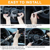 Universal Car Steering Wheel Retractable Anti-Theft Lock with Keys & Emergency Hammer