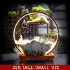 LED Mist Zen Incense Burner Wealth-promoting Feng Shui Circulating Water Fountain Ornaments