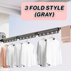 Foldable & Retractable Aluminum Alloy Clothes Drying Rack with Suction Cup