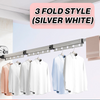 Foldable & Retractable Aluminum Alloy Clothes Drying Rack with Suction Cup