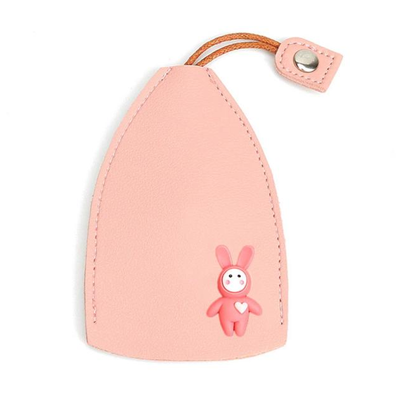 Creative Pull Out Cute PU Leather Car Key Case Cover