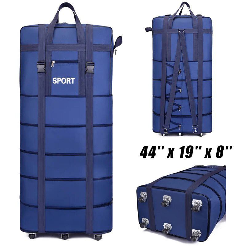 Expandable Foldable Large Capacity Luggage Travel Duffel Bag With Spinner Wheels