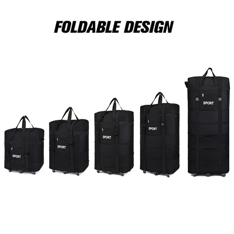 Expandable Foldable Large Capacity Luggage Travel Duffel Bag With Spinner Wheels